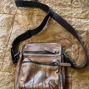 Leather crossbody